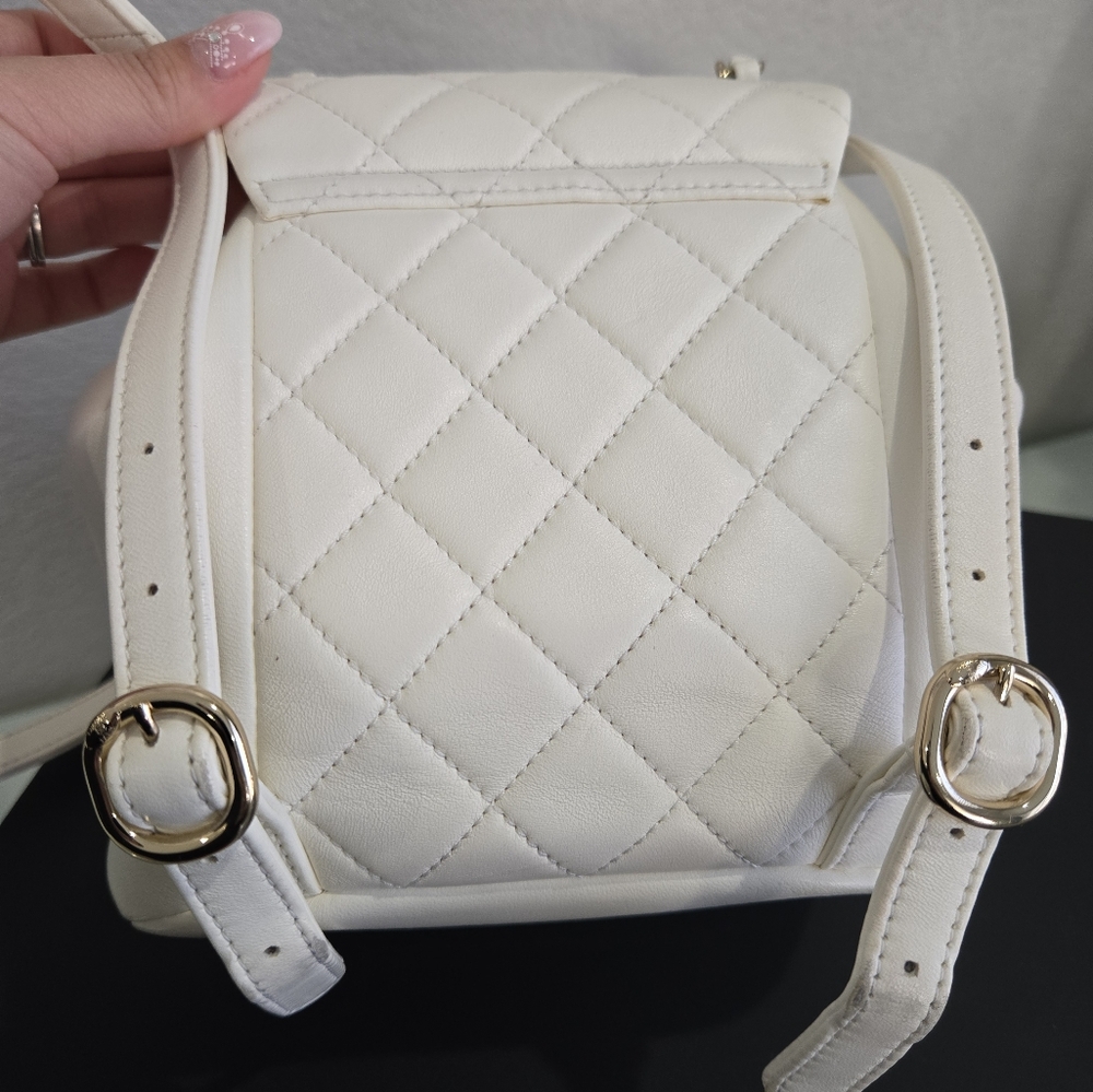 Chanel 22A Duma Backpack White With Gold Hardware - Picture 4 of 11